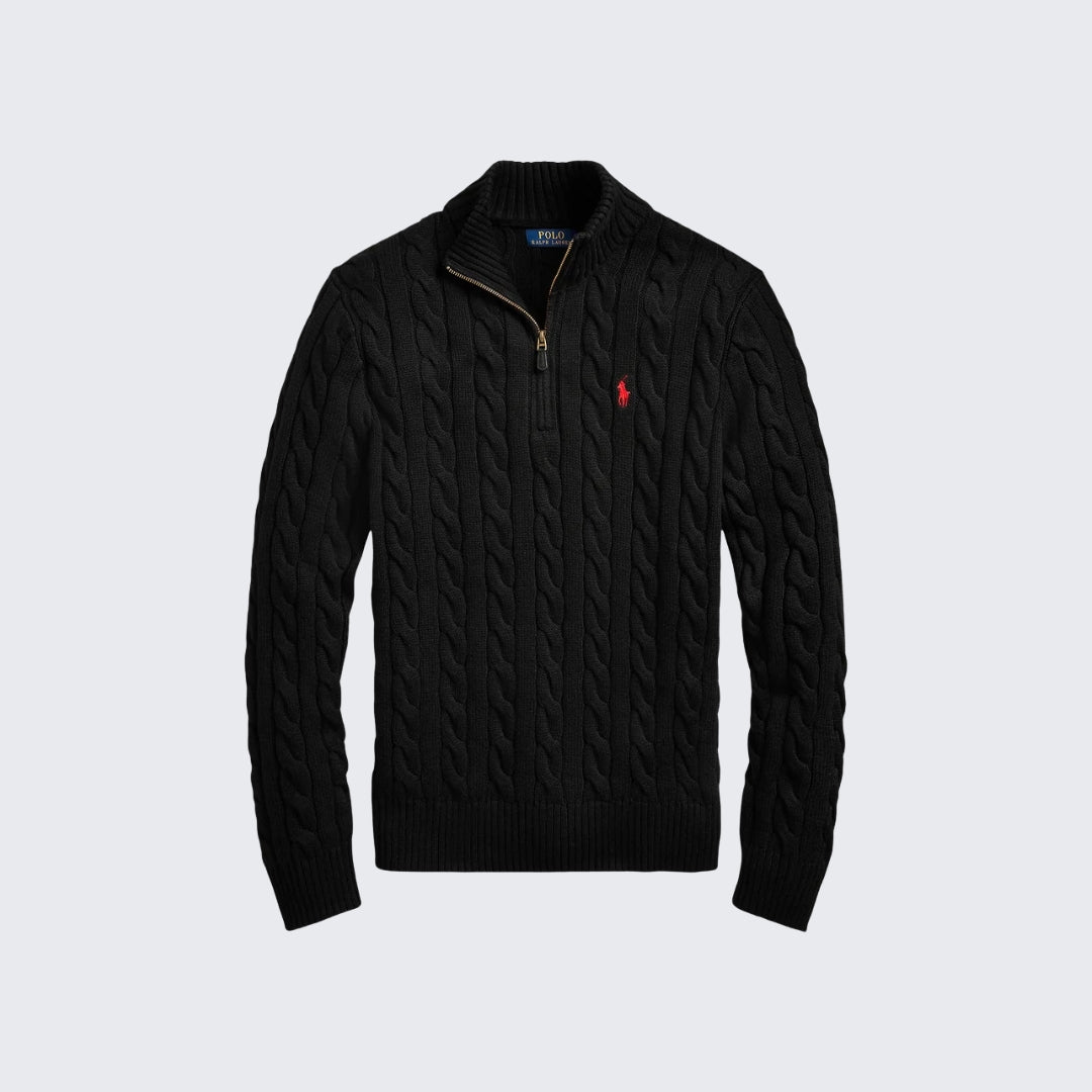 RL Cable Quarter Zip