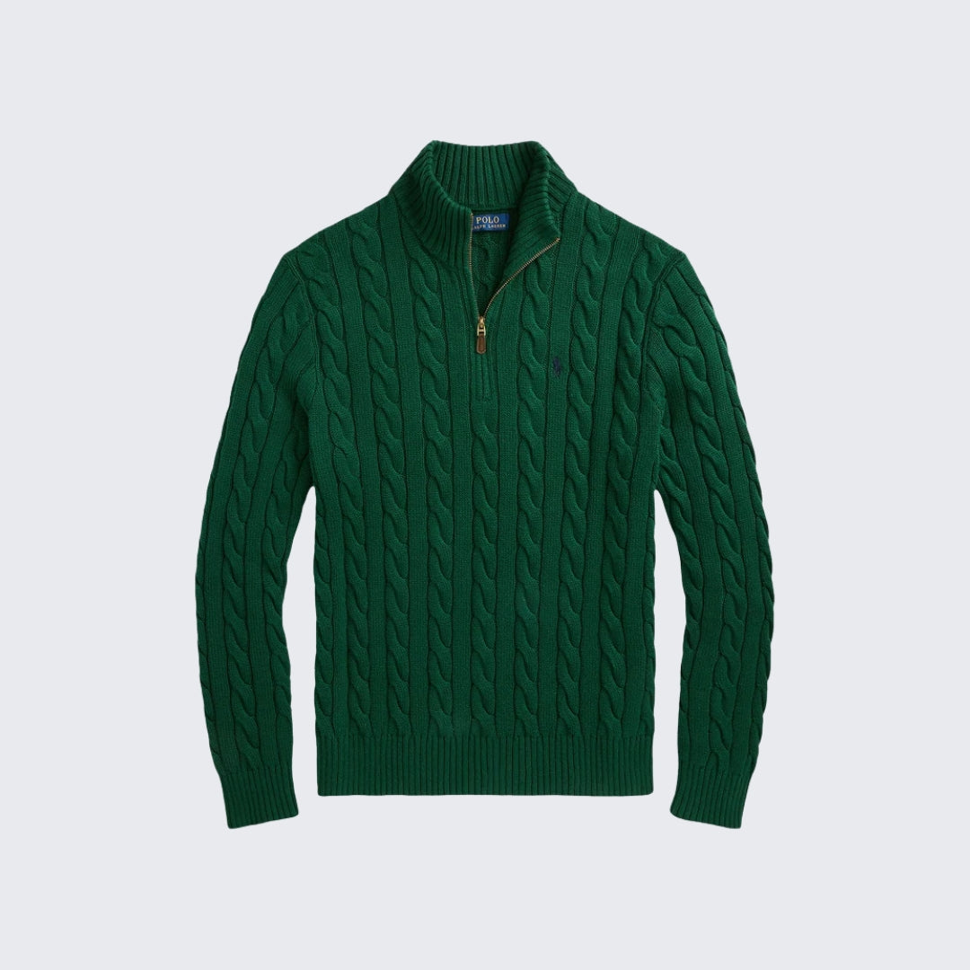 RL Cable Quarter Zip
