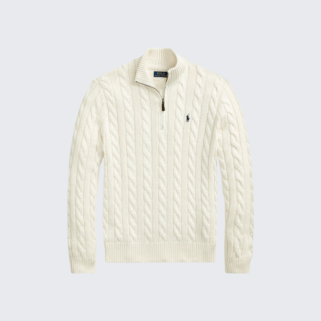 RL Cable Quarter Zip