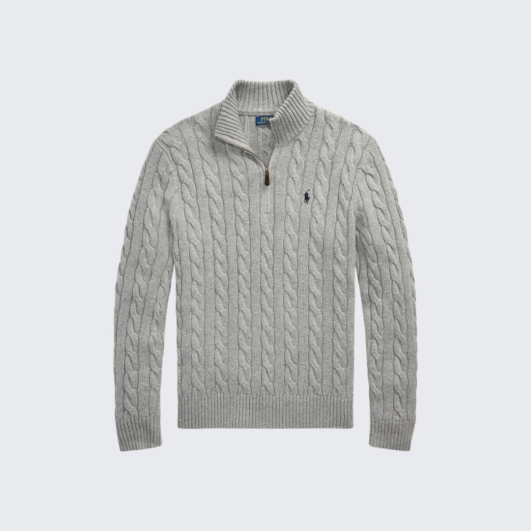 RL Cable Quarter Zip